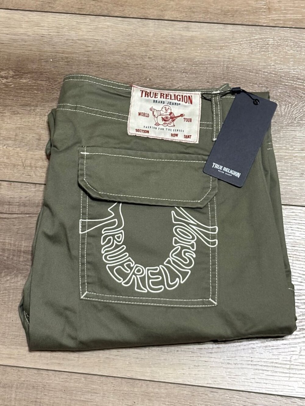 NWT True Religion Cargo Pants Men's 36x32